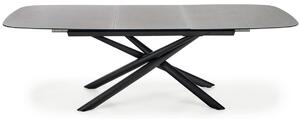 Rozkladací jedálenský stôl Capello - tmavosivá / čierna