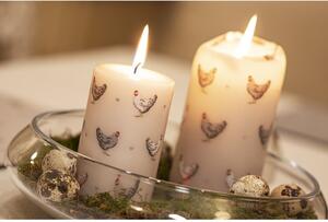 Béžová veľkonočná sviečka Unipar Cute Hens, doba horenia 73 h