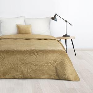 Dekorstudio Luxusný zamatový prehoz na posteľ LUIZ4 v béžovej farbe Rozmer prehozu (šírka x dĺžka): 170x210cm