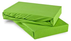 Plachta posteľná zelená jersey EMI: Detská plachta 70x140