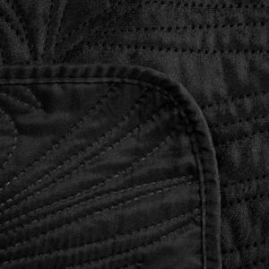 Dekorstudio Luxusný zamatový prehoz na posteľ LUIZ4 v čiernej farbe Rozmer prehozu (šírka x dĺžka): 170x210cm