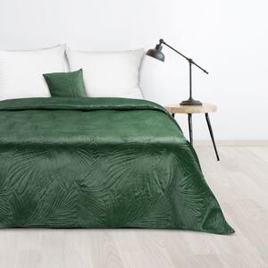 Dekorstudio Luxusný zamatový prehoz na posteľ LUIZ4 v tmavozelenej farbe Rozmer prehozu (šírka x dĺžka): 170x210cm
