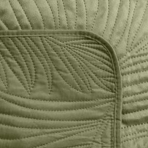 Dekorstudio Luxusný zamatový prehoz na posteľ LUIZ4 v svetlozelenej farbe Rozmer prehozu (šírka x dĺžka): 220x240cm