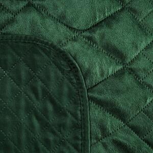 Dekorstudio Zamatový prehoz na posteľ LUIZ3 v tmavo zelenej farbe Rozmer prehozu (šírka x dĺžka): 170x210cm