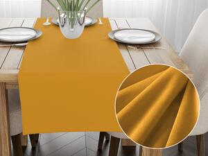 Biante Zamatový behúň na stôl Velvet Prémium SVP-037 Zlatisto oranžový 35x120 cm