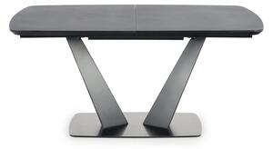 Rozkladací jedálenský stôl Fangor - tmavosivá / čierna