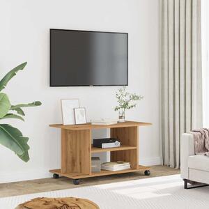TV skrinka s kolieskami farba dub artisan 80x40x45 cm