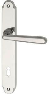 Kľučky na dvere ALT-WIEN, interiérové, kľučka-kľučka, mosadz, dlhý štítok Leštená Rozeta WC