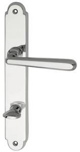 Kľučky na dvere ALT-WIEN, interiérové, kľučka-kľučka, mosadz, dlhý štítok Leštená Rozeta WC