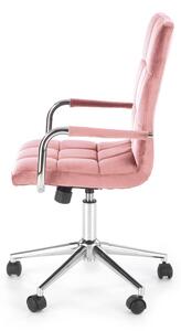 Kancelárska stolička Gonzo 4 - ružová (Velvet) / chróm