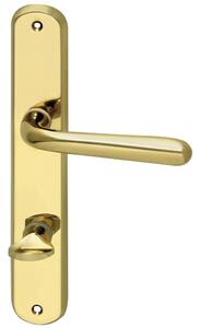 Kľučky na dvere SONIA, objektové, kľučka-kľučka, mosadz Leštená Rozeta WC