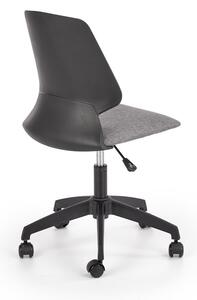 Detská stolička na kolieskach Gravity - sivá / čierna