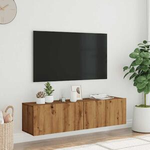 Nástenná TV skrinka dub artisan 120x30x30 cm kompozitné drevo