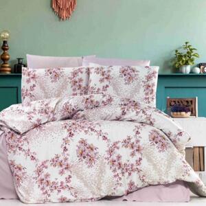 Kvalitex Predĺžené posteľné flanelové obliečky 140x220, 70x90cm DENA ružová