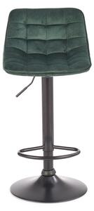 Barová stolička H-95 - tmavozelená / čierna