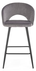 Barová stolička H-96 - sivá / čierna