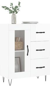 Komoda lesklá biela 69,5x34x90 cm spracované drevo