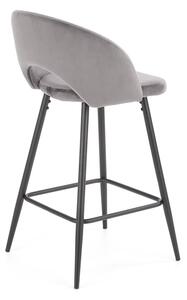 Barová stolička H-96 - sivá / čierna