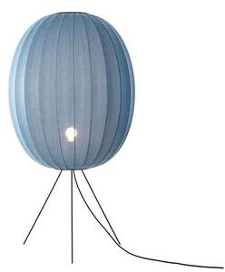 Made By Hand - Knit-Wit 65 High Oval Stojaca Lampa Medium Blue Stone - Lampemesteren