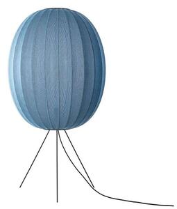 Made By Hand - Knit-Wit 65 High Oval Stojaca Lampa Medium Blue Stone - Lampemesteren