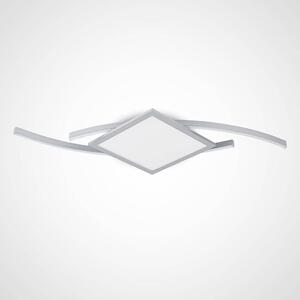 Lucande - Tiaro LED Square Stropné Lampa 42,5 Silver Lucande - Lampemesteren