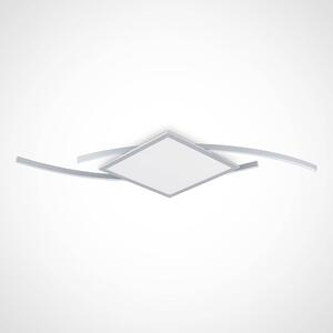 Lucande - Tiaro LED Square Stropné Lampa 56,6 CCT Silver - Lampemesteren