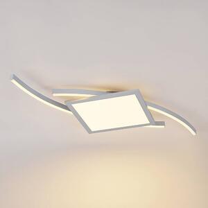 Lucande - Tiaro LED Square Stropné Lampa 42,5 Silver Lucande - Lampemesteren