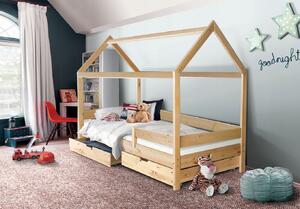 Detská posteľ domček Martin s úložným priestorom 90x200