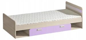 Detská posteľ s úložným priestorom LORENTO L13 Farba: Fialová