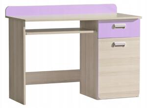 DL Písací stôl LORENTO L10 Farba: Fialová