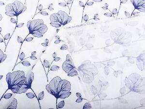Bavlnená látka/plátno Sandra SA-254 Modré poľné kvety - šírka 140 cm