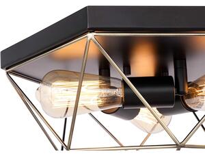 Toolight - Stropná lampa Reno - zlatá - APP1094-3C