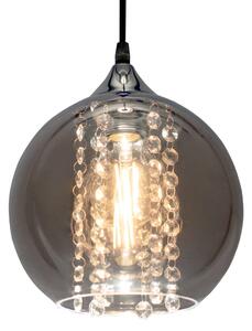 Toolight - Závesná stropná lampa Amber - čierna - APP600-1CP