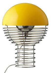 Verpan - Wire Stolová Lampa Ø30 Chrome/Yellow Verpan - Lampemesteren