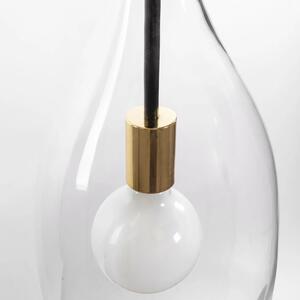 Toolight - Závesná stropná lampa Amber - čierna - APP892-1CP