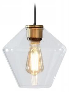 Toolight - Závesná stropná lampa Amber - zlatá/transparentná - APP440-1CP