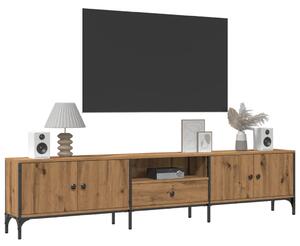 TV skrinka so zásuvkou dub artisan 200x25x44cm kompozitné drevo