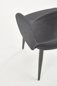 Jedálenská stolička K364 - tmavosivá / čierna