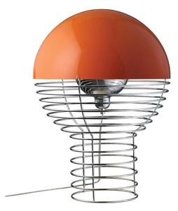 Verpan - Wire Stolová Lampa Ø40 Chrome/Orange Verpan - Lampemesteren