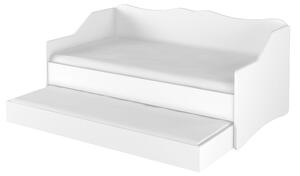 Detská posteľ Lulu s prístelkou 160x80 - biela