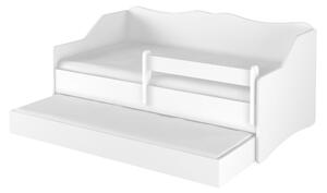Detská posteľ Lulu s prístelkou 160x80 - biela