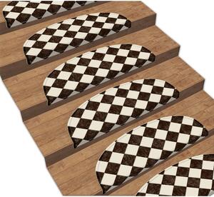Súprava 16 nášľapov na schody Vitaus Chessboard, 20 x 65 cm