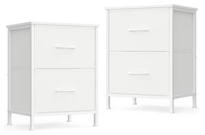 Set dvoch nočných stolíkov LGS112WH01 (2 ks)