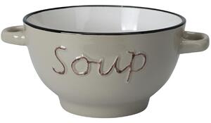 Kameninová miska na polievku Soup 650 ml béžová