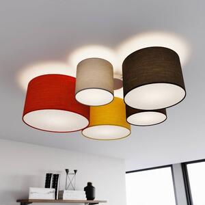 Lindby - Laurenz 5 Stropné Lampa Red/Yellow Lindby - Lampemesteren