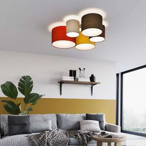 Lindby - Laurenz 5 Stropné Lampa Red/Yellow Lindby - Lampemesteren