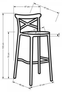 Barová stolička Brendan