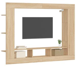 TV skrinka dub sonoma 152x22x113 cm kompozitné drevo
