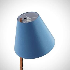 Lucande - Jinda Stojaca Lampa Blue/Wood - Lampemesteren