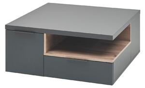 KONFERENČNÝ STOLÍK, sivá, kompozitné drevo, 80/35/80 cm MID.YOU - Stolíky do obývačky, Online Only